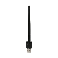 Адаптер Wi-Fi Gembird WNP-UA-010, 150 Mbps, USB, антенна, чёрный