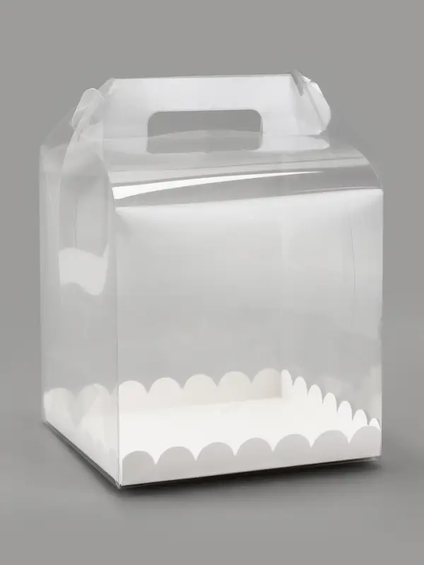 PVC Коробка для торта, прозрачная, 20&times;20&times;20 см