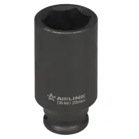 Головка ударная торцевая 3/8"DR шестигранная глубокая 22мм, L=65мм