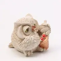 Фигурка декоративная &laquo;Сова с барабаном&raquo;, 5&times;5&times;6 см