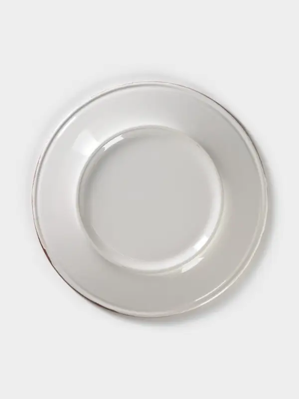 Тарелка Хорекс Punto bianca, d=24 см, фарфор, белая