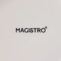 Тарелка глубокая Magistro &laquo;Церера&raquo;, 700 мл, d=18.5 см, фарфор, белая