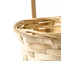 Корзина плетёная, d=17&times;9&times;30 см, бамбук