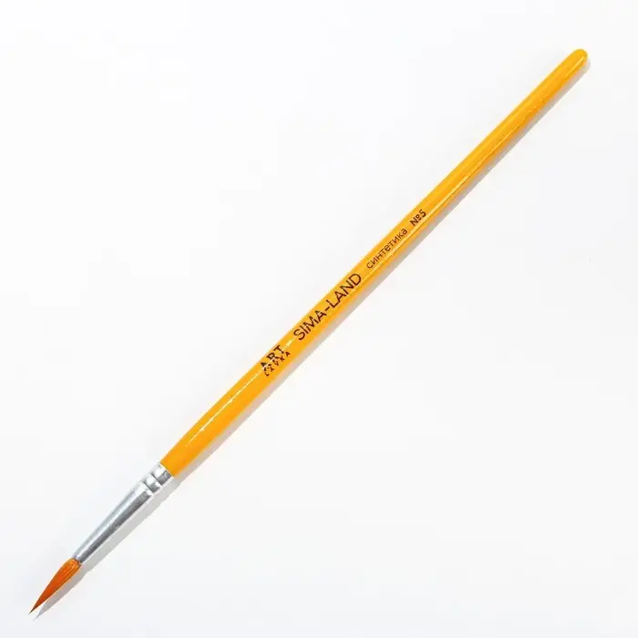 Кисть для рисования синтетика круглая № 5 (диаметр обоймы 4 мм; длина ворса 13 мм) Кисть для рисования синтетика круглая № 5 (диаметр обоймы 4 мм; длина ворса 13 мм)