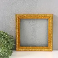 Рама для картин (зеркал, фото), пластик, 20&times;20 см, Estelle Classic, золотой