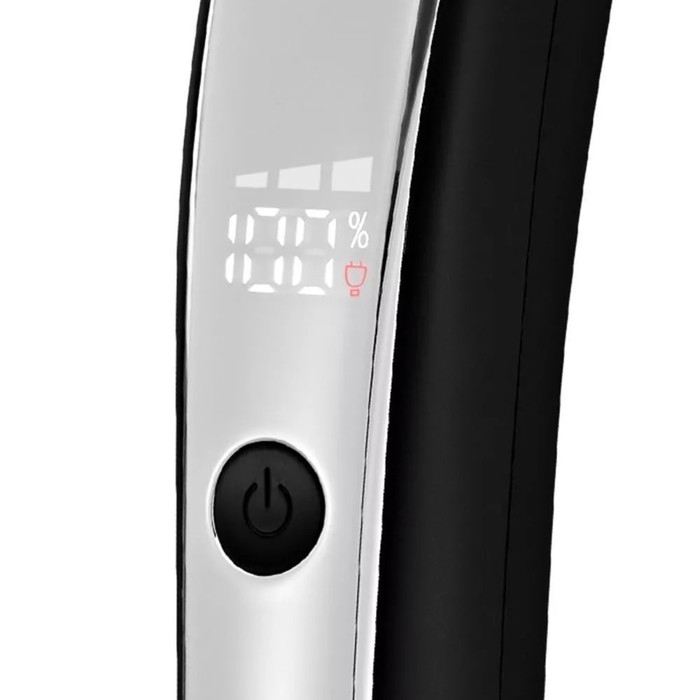 Триммер для волос Kitfort КТ-3131, 4 насадки, АКБ, серебристо-чёрная Триммер для волос Kitfort КТ-3131, 4 насадки, АКБ, серебристо-чёрная