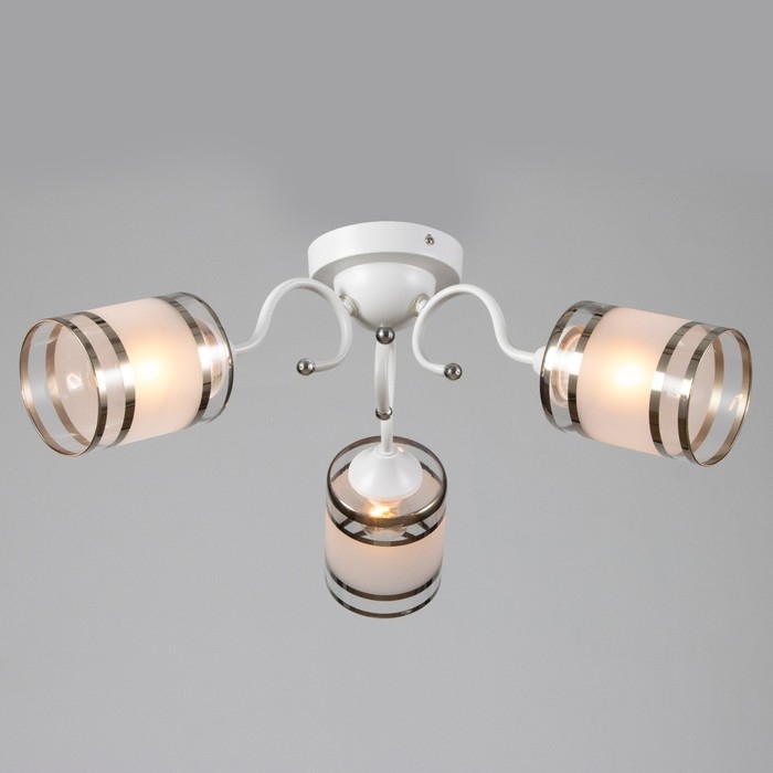 Люстра Люстра " Эмма" 3хЕ27 40Вт белый 51х51х25см BayerLux