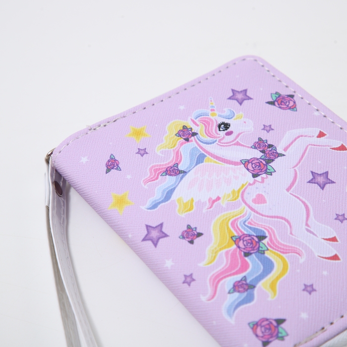 Кошелёк детский на молнии «Выбражулька», цвет сиреневый