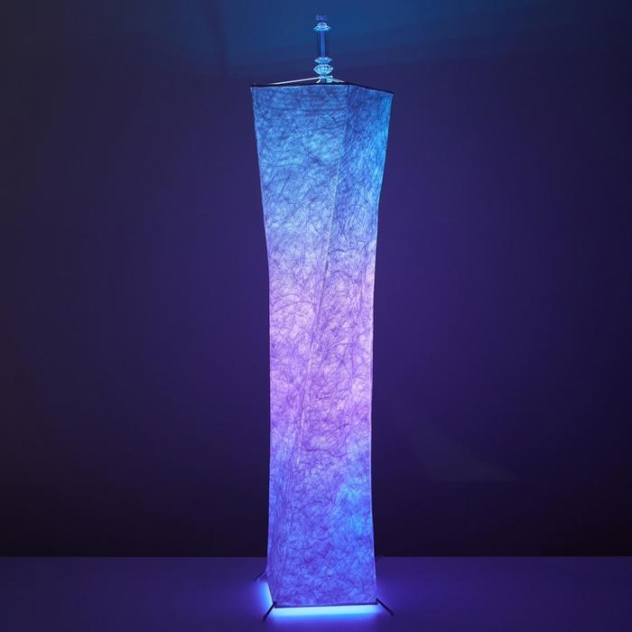 Торшер с ПДУ 16655/1 LED RGB 32х32х150 см