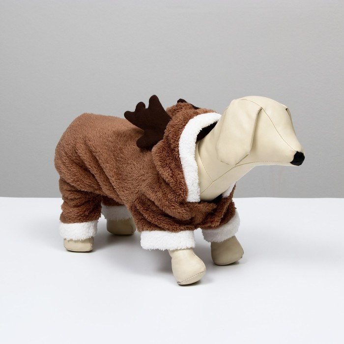 Новогодний костюм  Новогодний костюм "Олень",  XS (ДС 16, ОГ  27 см), коричневый