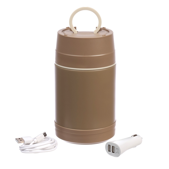 Термос для еды с подогревом, 1 л, сохраняет тепло до 2 ч, USB Термос для еды с подогревом, 1 л, сохраняет тепло до 2 ч, USB