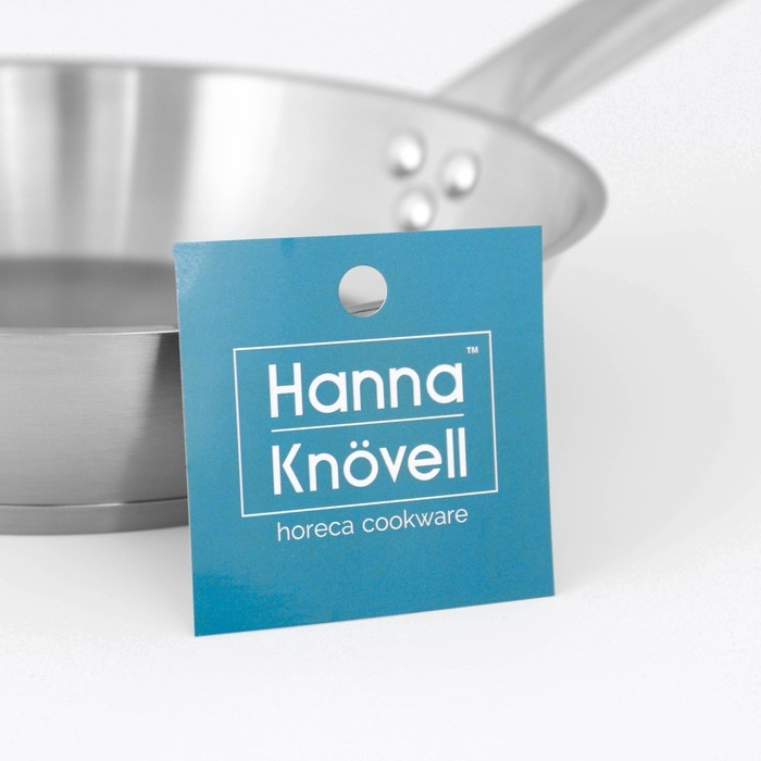 Сковорода из нержавеющей стали Hanna Knövell, d=24 см, h=5 см, толщина стенки 0,6 мм, длина ручки 21,5 см, индукция Сковорода из нержавеющей стали Hanna Knövell, d=24 см, h=5 см, толщина стенки 0,6 мм, длина ручки 21,5 см, индукция