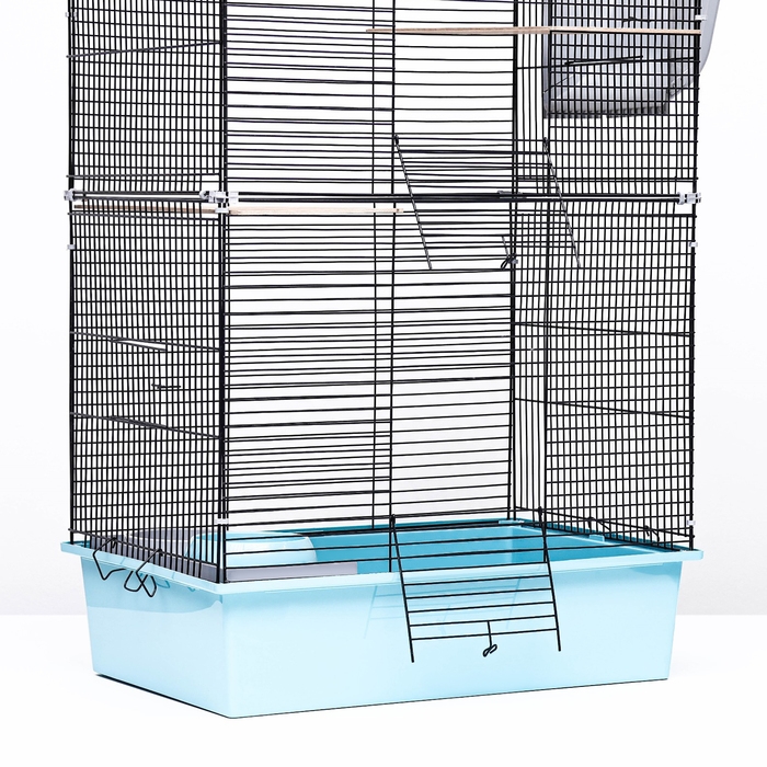 Клетка для шиншиллы Клетка для шиншиллы "Пижон" №10, разборная, 58 х 40 х 88, бирюзовая