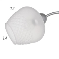 Люстра 1085/3SL 40Вт Е27 серебро 54х54х24 см BayerLux