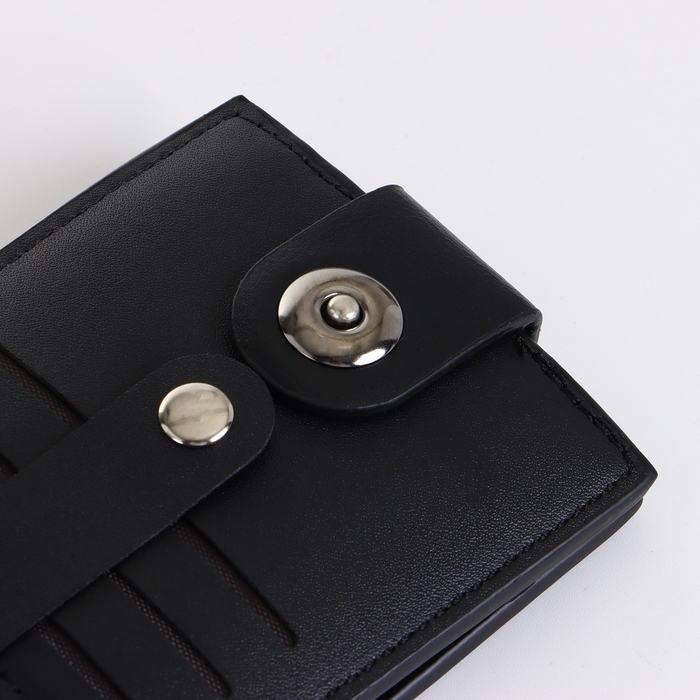 Портмоне мужское на магните, цвет чёрный Портмоне мужское на магните, цвет чёрный