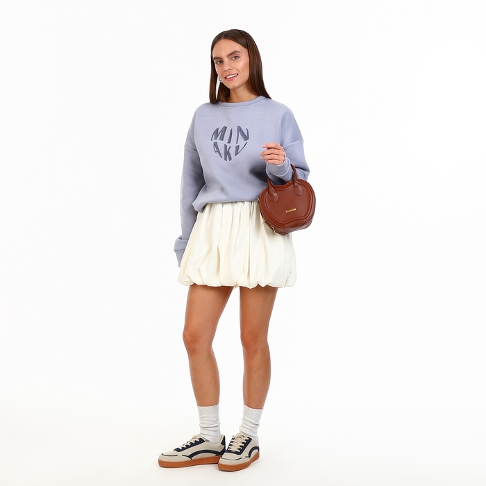 Сумка женская кросс-боди на молнии, цвет коричневый Сумка женская кросс-боди на молнии, цвет коричневый