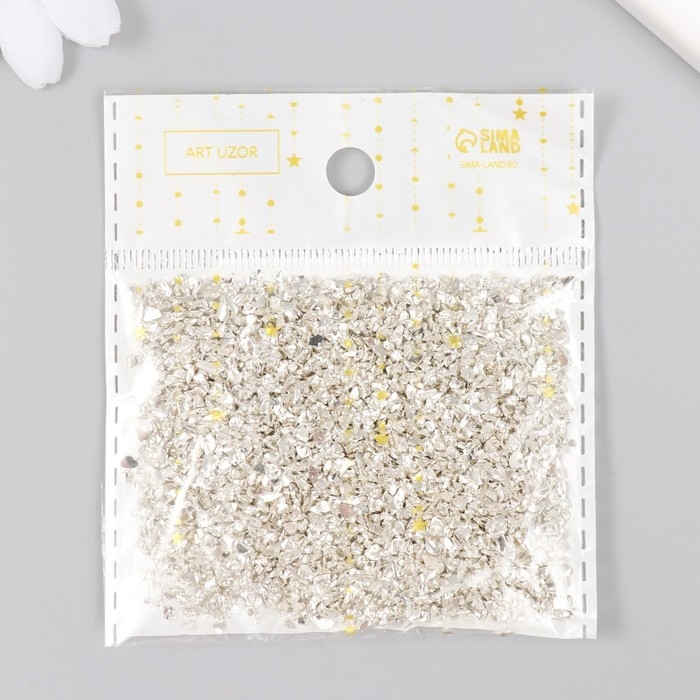 Декор стекло Декор стекло "Слюда серебро" 20 гр