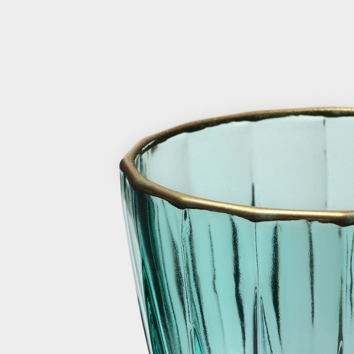 Бокал для вина стеклянный «Триумф», 300 мл, 8,5×18,5 см, цвет изумрудный