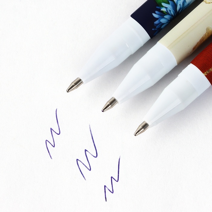 Ручка шариковая синяя паста, пластик с колпачком софт-тач «Золотому Учителю», 3 шт, 0.7 мм Ручка шариковая синяя паста, пластик с колпачком софт-тач «Золотому Учителю», 3 шт, 0.7 мм