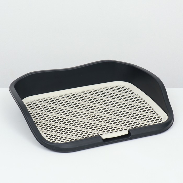 Туалет для собак, 55 х 46 х 12 см, чёрный