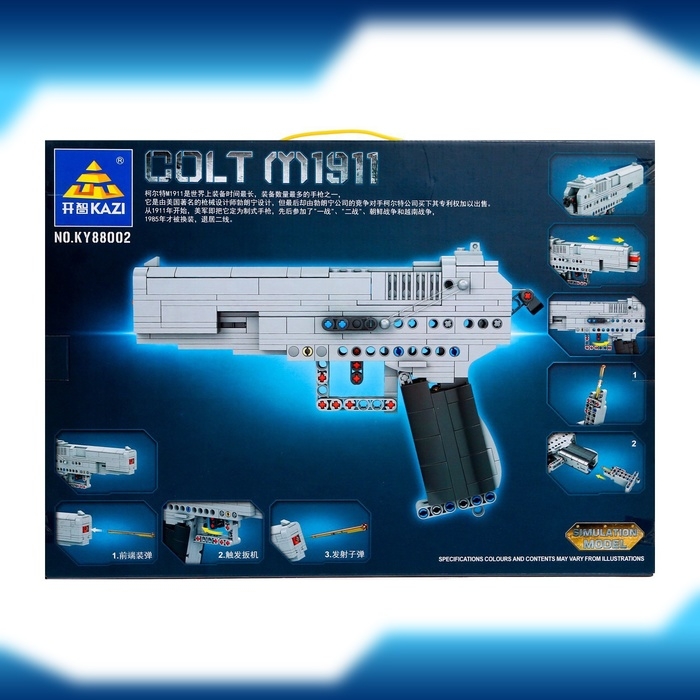 Конструктор Оружие Техно COLT M1911, 385 деталей Конструктор Оружие Техно COLT M1911, 385 деталей