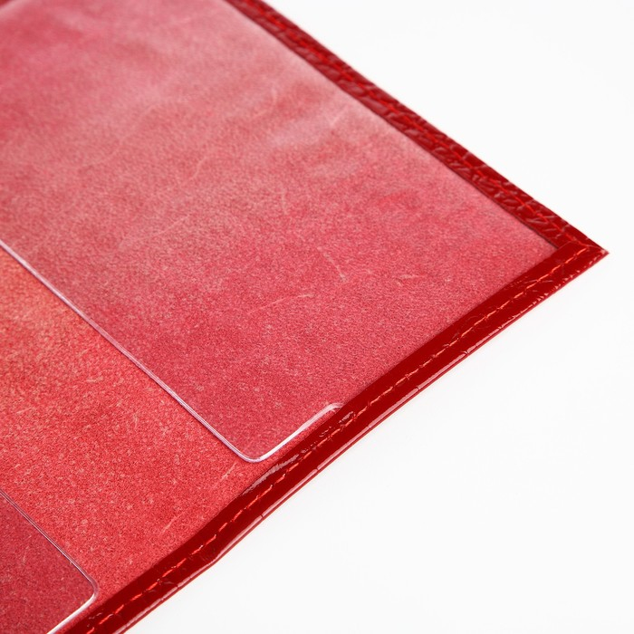 Обложка для паспорта, цвет красный Обложка для паспорта, цвет красный