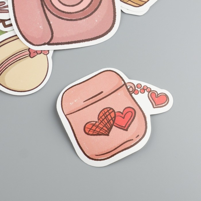 Наклейки пластик Наклейки пластик "Техника" набор 60 шт 10х12 см