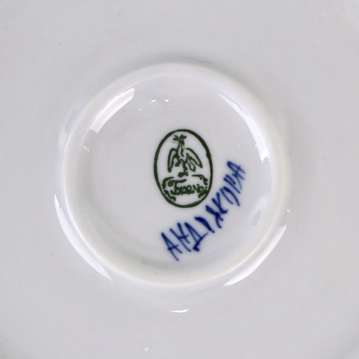 Блинница «Цветок», 24х15 см гжель Блинница «Цветок», 24х15 см гжель