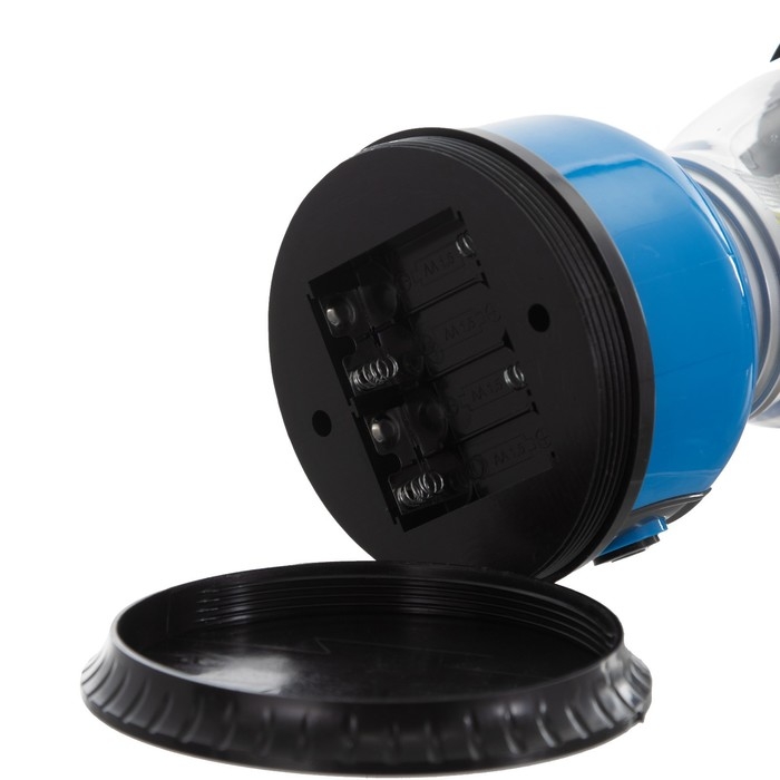 Светильник Светильник "Алдни" LED 12Вт USB от батареек 4хАА синий 12,5х12,5х21,5 см RISALUX