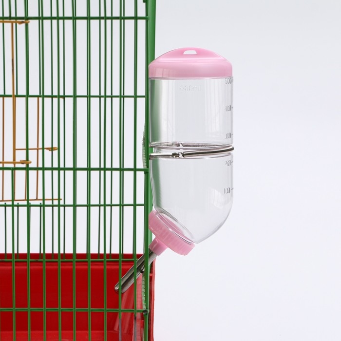 Поилка для грызунов, 500 мл, 20,5 х 5 см, розовая Поилка для грызунов, 500 мл, 20,5 х 5 см, розовая