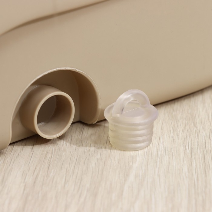 Швабра с отжимом и ведро с металлической центрифугой Доляна, 19,2 л, дополнительная насадка, цвет бежевый Швабра с отжимом и ведро с металлической центрифугой Доляна, 19,2 л, дополнительная насадка, цвет бежевый