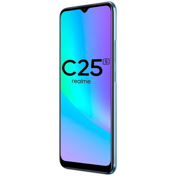 Смартфон Realme C25S, 6.5 Смартфон Realme C25S, 6.5", LCD, 2 sim, 4 Гб, 128 Гб, 48 Мп, 8 Мп, 6000 мАч, NFC, синий