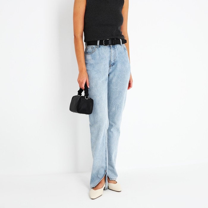 Сумка-багет на молнии, цвет чёрный Сумка-багет на молнии, цвет чёрный