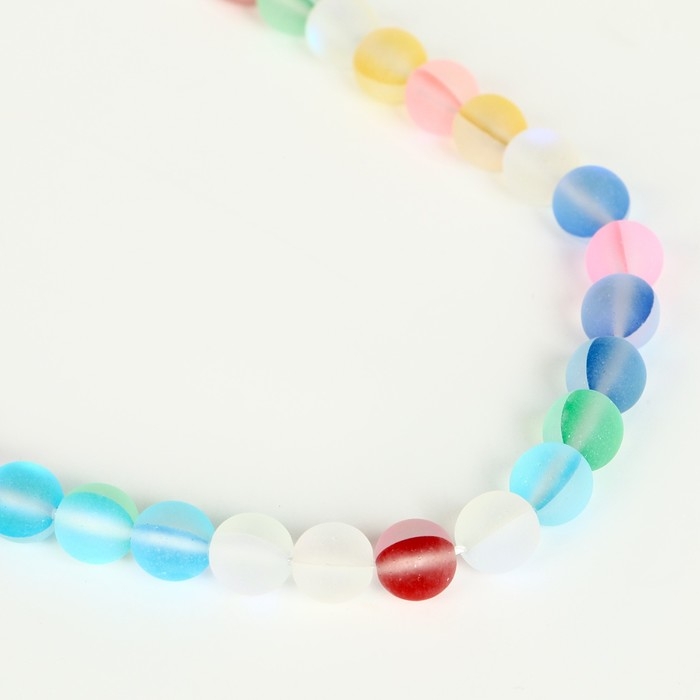 Бусины из натурального камня &laquo;Кошачий глаз&raquo;, набор 46 шт., размер 1 шт. &mdash; 8 мм, матовый МИКС