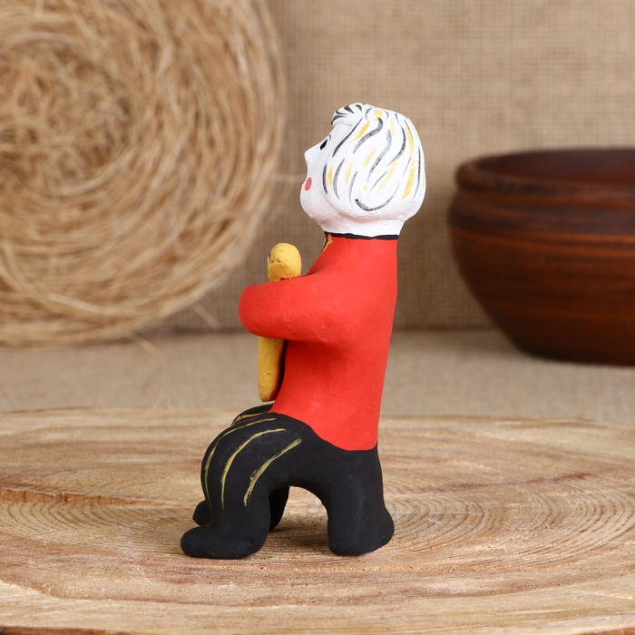 Сувенир «Мужик с балалайкой », 6×7×12 см, каргопольская игрушка, микс Сувенир «Мужик с балалайкой », 6×7×12 см, каргопольская игрушка, микс