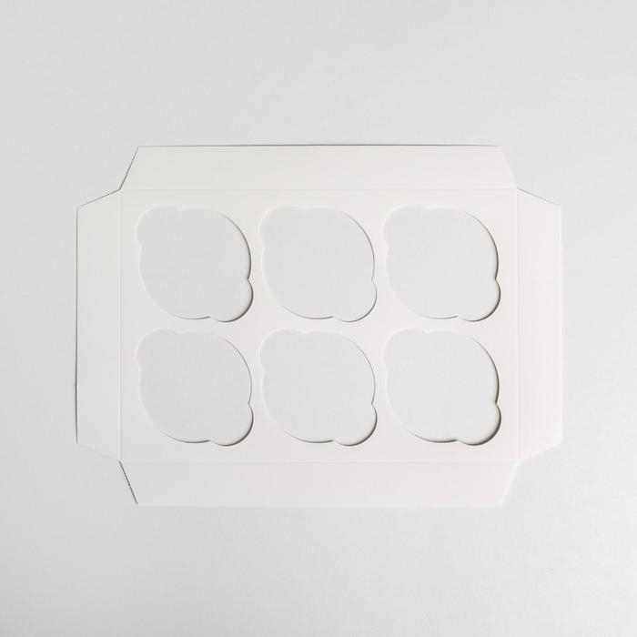 Коробка для капкейков, кондитерская упаковка, 6 ячеек «23 Февраля», 23 х 16 х 10 см Коробка для капкейков, кондитерская упаковка, 6 ячеек «23 Февраля», 23 х 16 х 10 см