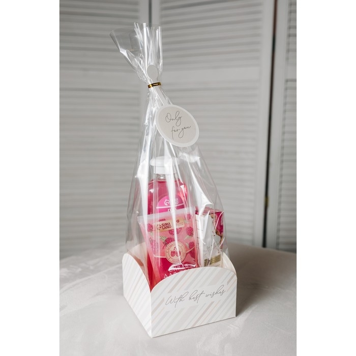 Пакет подарочный с коробкой, упаковка, «С наилучшими пожеланиями», 12 х 12 х 40 см Пакет подарочный с коробкой, упаковка, «С наилучшими пожеланиями», 12 х 12 х 40 см