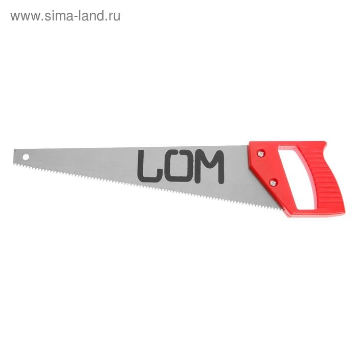 Ножовка по дереву ЛОМ, пластиковая рукоятка, 7-8 TPI, 350 мм Ножовка по дереву ЛОМ, пластиковая рукоятка, 7-8 TPI, 350 мм
