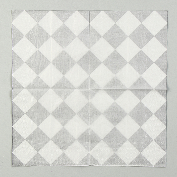 Салфетки бумажные «Чёрные ромбики» 33х33 см, набор 20 шт. Салфетки бумажные «Чёрные ромбики» 33х33 см, набор 20 шт.