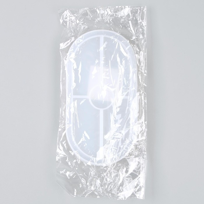 Форма силиконовая универсальная «Овал», размер изделия 9,2 × 17,6 × 1,4 см