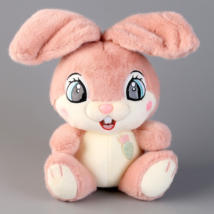 Мягкая игрушка «Зайка», 21 см, розовая Мягкая игрушка «Зайка», 21 см, розовая