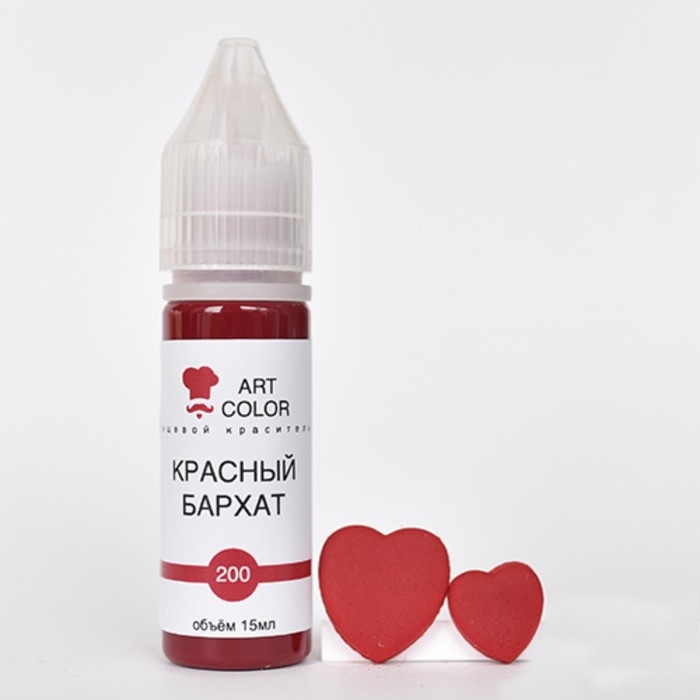 Гелевый краситель Art Color, красный бархат, 15 мл Гелевый краситель Art Color, красный бархат, 15 мл
