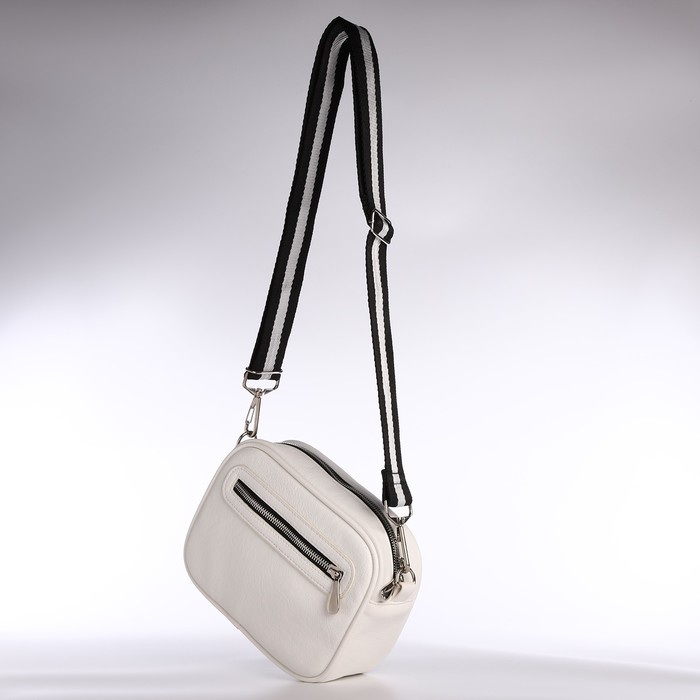 Сумка женская через плечо, TEXTURA, маленький размер, цвет белый Сумка женская через плечо, TEXTURA, маленький размер, цвет белый