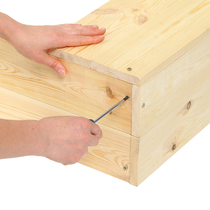 Песочница детская деревянная, без крышки, 150 × 140 × 20 см, с сиденьями, без покраски, сосна, Greengo Песочница детская деревянная, без крышки, 150 × 140 × 20 см, с сиденьями, без покраски, сосна, Greengo