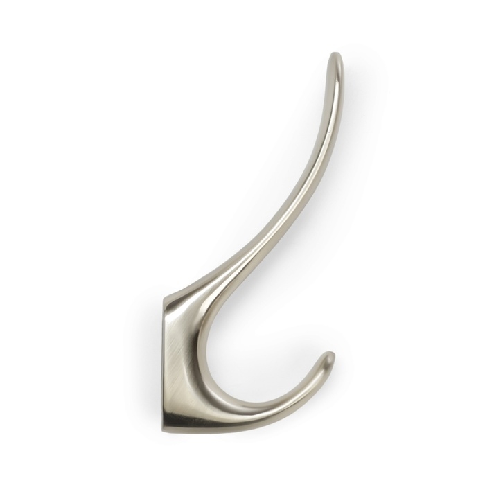 Крючок мебельный CAPPIO NOTE, двухрожковый, матовый никель Крючок мебельный CAPPIO NOTE, двухрожковый, матовый никель