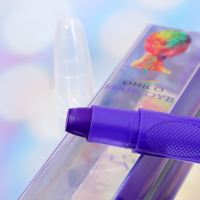 Карандаш-мелок для волос, 1 шт, фиолетовый Карандаш-мелок для волос, 1 шт, фиолетовый