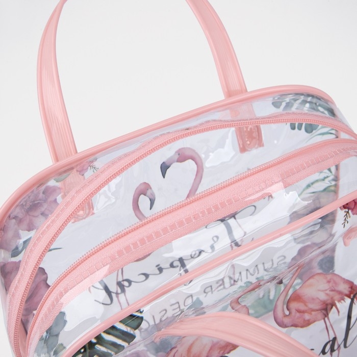 Косметичка на молнии, цвет розовый Косметичка на молнии, цвет розовый