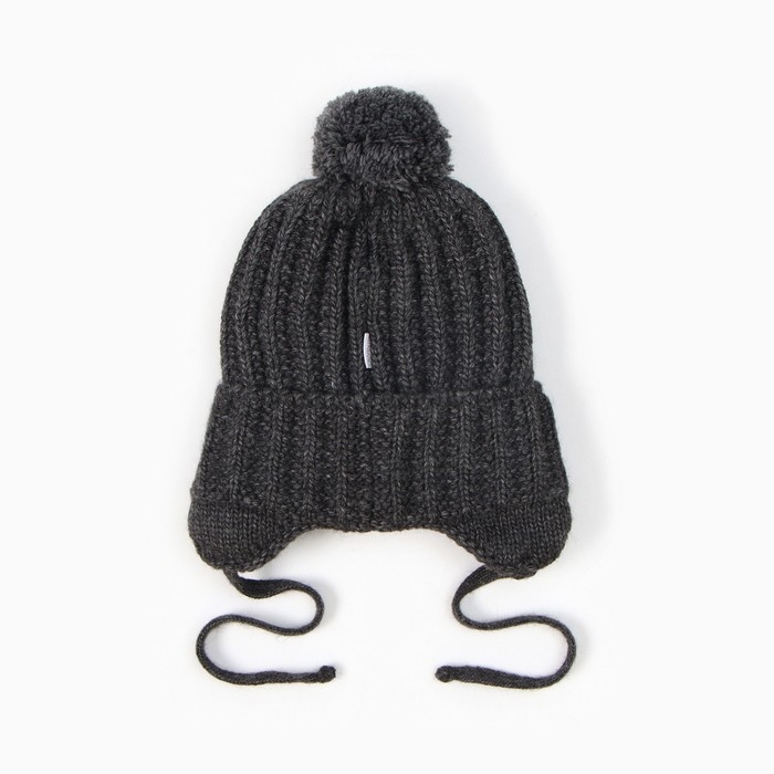 Шапка детская, цвет графит, р 48-52 Шапка детская, цвет графит, р 48-52