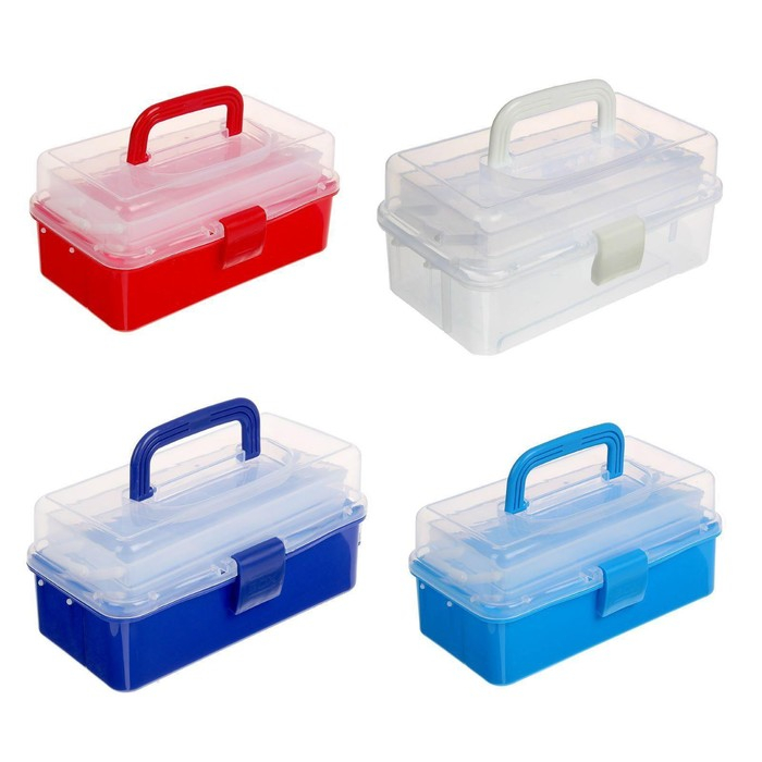 Органайзер для хранения, 3 отделения, 27×17×13 см, цвет МИКС