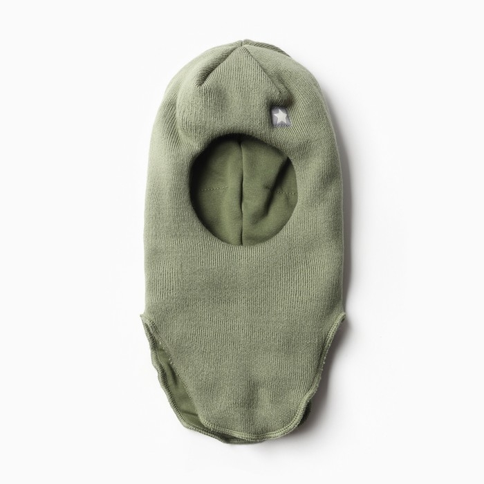 Шапка-шлем для мальчика, цвет хаки, размер 42-46 Шапка-шлем для мальчика, цвет хаки, размер 42-46